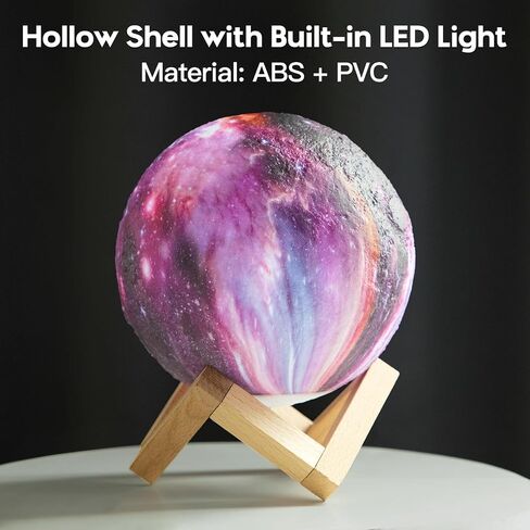 BRIGHTWORLD Moon Lamp Galaxy Lamp 5.9 inch 16 Colors LED 3D Moon Light, Remote & Touch Control Moon Night Light Gifts for Girls Boys Kids Women Birthday in Saudi Arabia