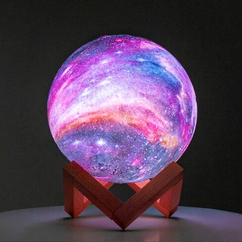 BRIGHTWORLD Moon Lamp Galaxy Lamp 5.9 inch 16 Colors LED 3D Moon Light, Remote & Touch Control Moon Night Light Gifts for Girls Boys Kids Women Birthday in Saudi Arabia