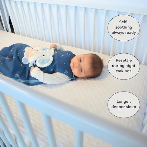Unisex Organic Cotton Sleep Sack with attached Security Lovey for Self Soothing - Baby Wearable Blanket for Newborn Infant Shower Gifts (Unicorn, 6-18 Months, 2.5 Tog) in Saudi Arabia