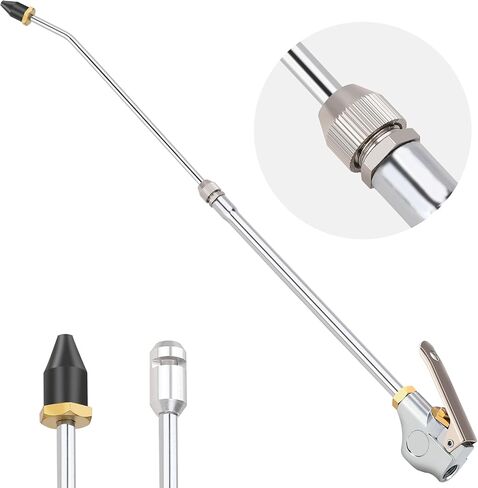 Hromee High Volume Powerful Industrial Air Blow Gun with Extensible Air Flow Nozzle, Extended Dust Air Blower Gun Pneumatic Tool for Air Compressor Attachments in Saudi Arabia