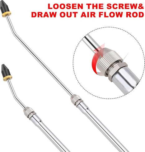 Hromee High Volume Powerful Industrial Air Blow Gun with Extensible Air Flow Nozzle, Extended Dust Air Blower Gun Pneumatic Tool for Air Compressor Attachments in Saudi Arabia