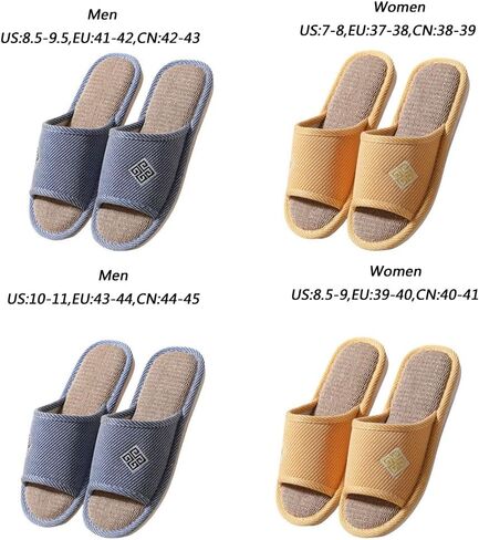 Slippers for Women Slipper Home Slippers Men,4 Pairs Guest Slippers Slip-on Open Toe Breathable Home Shoes in Saudi Arabia