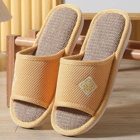 Slippers for Women Slipper Home Slippers Men,4 Pairs Guest Slippers Slip-on Open Toe Breathable Home Shoes in Saudi Arabia