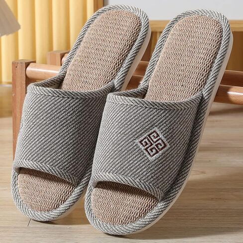 Slippers for Women Slipper Home Slippers Men,4 Pairs Guest Slippers Slip-on Open Toe Breathable Home Shoes in Saudi Arabia
