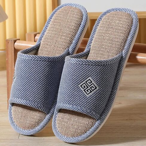 Slippers for Women Slipper Home Slippers Men,4 Pairs Guest Slippers Slip-on Open Toe Breathable Home Shoes in Saudi Arabia