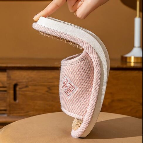 Slippers for Women Slipper Home Slippers Men,4 Pairs Guest Slippers Slip-on Open Toe Breathable Home Shoes in Saudi Arabia