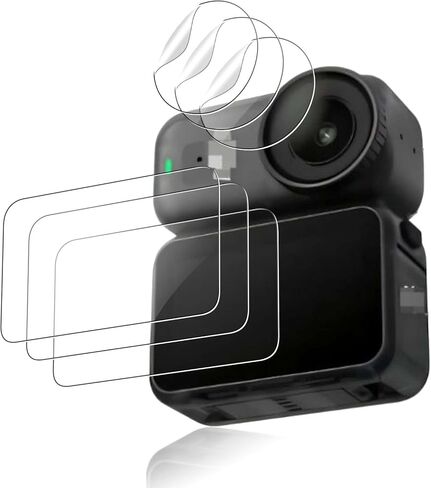 [3+3 عبوات] واقي شاشة لـ DJI Osmo Nano، زجاج مقسى عالي الدقة، صلابة 9 ساعات، خدش، مضاد لبصمات الأصابع، واقي عدسة لكاميرا DJI Osmo Nano in Kuwait