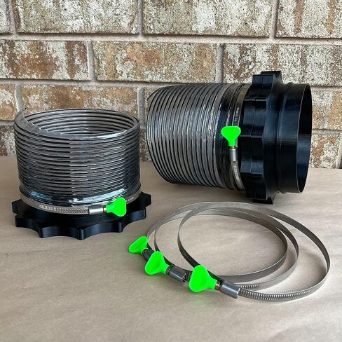 6" Port MagDuct Systems 10PC Starter Kit - Magnetic Dust Collector Quick Disconnect - Heavy Duty Neodymium Magnets On All Ports in Saudi Arabia