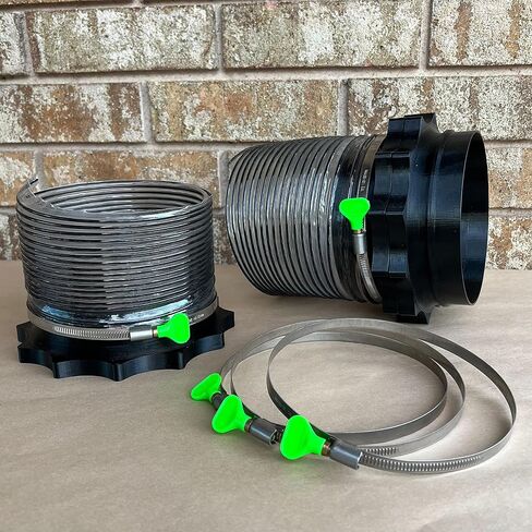 6" Port MagDuct Systems 10PC Starter Kit - Magnetic Dust Collector Quick Disconnect - Heavy Duty Neodymium Magnets On All Ports in Saudi Arabia