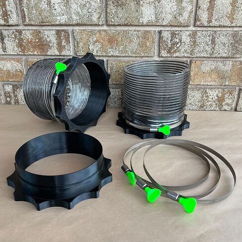 6" Port MagDuct Systems 10PC Starter Kit - Magnetic Dust Collector Quick Disconnect - Heavy Duty Neodymium Magnets On All Ports in Saudi Arabia