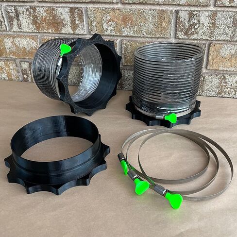 6" Port MagDuct Systems 10PC Starter Kit - Magnetic Dust Collector Quick Disconnect - Heavy Duty Neodymium Magnets On All Ports in Saudi Arabia