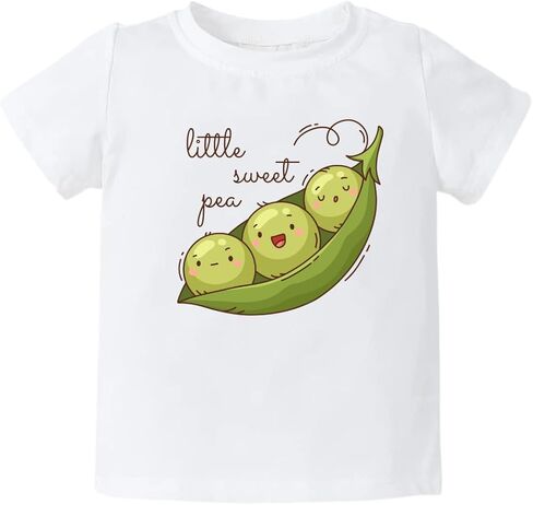 Little Sweet Pea Baby Cute Baby Bodysuit, Kids & Toddler T-Shirt - Funny Outfit for Girls Boys Baby Shower Foodie Tee in Saudi Arabia