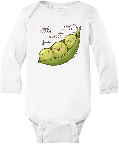Little Sweet Pea Baby Cute Baby Bodysuit, Kids & Toddler T-Shirt - Funny Outfit for Girls Boys Baby Shower Foodie Tee in Saudi Arabia