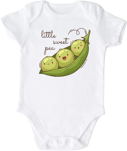 Little Sweet Pea Baby Cute Baby Bodysuit, Kids & Toddler T-Shirt - Funny Outfit for Girls Boys Baby Shower Foodie Tee in Saudi Arabia