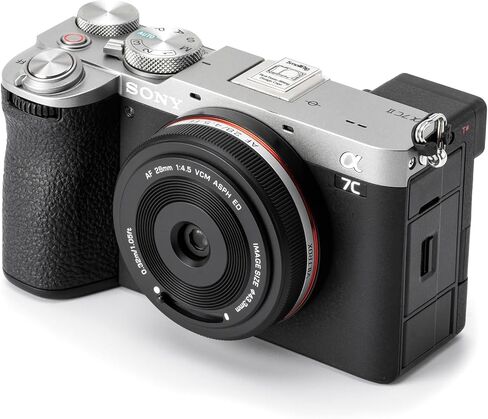 Viltrox AF 28mm f4.5 FE Pancake Lens for Sony E Mount Cameras (a7, a7R, a7S, a7C, a9) – Ultra-Thin, Full Frame, Lightweight, Black in Saudi Arabia