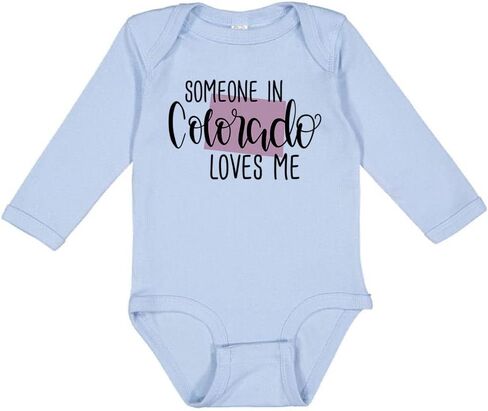 Someone in Colorado Loves Me Long Sleeve Baby Infant Bodysuit in Saudi Arabia