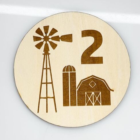Baby Milestone Signs, Farming Theme Nursery Decor, Monthly Photo Props, Birth Announcement Cards, Farm Themed Baby Nursery in Saudi Arabia