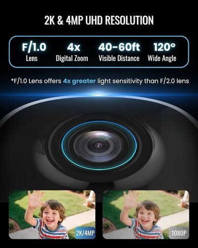 Security Cameras Wireless Outdoor, 2K Battery Powered Outside Cameras for Home Security, Indoor, WiFi, Color Night Vision, AI Motion Sensor, 2-Way Audio, Weatherproof, SD/Cloud Storage in Saudi Arabia