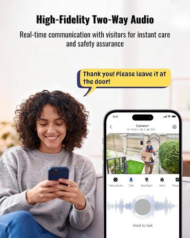Security Cameras Wireless Outdoor, 2K Battery Powered Outside Cameras for Home Security, Indoor, WiFi, Color Night Vision, AI Motion Sensor, 2-Way Audio, Weatherproof, SD/Cloud Storage in Saudi Arabia