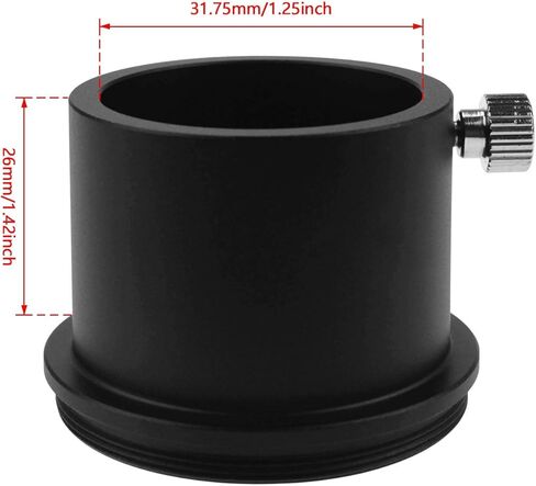 Astromania Telescope Filter Drawer, Multiple 9-Position Filter Wheel Holder - Bundle with - M42X0.75 Male Thread to 1.25" Adapter in Saudi Arabia