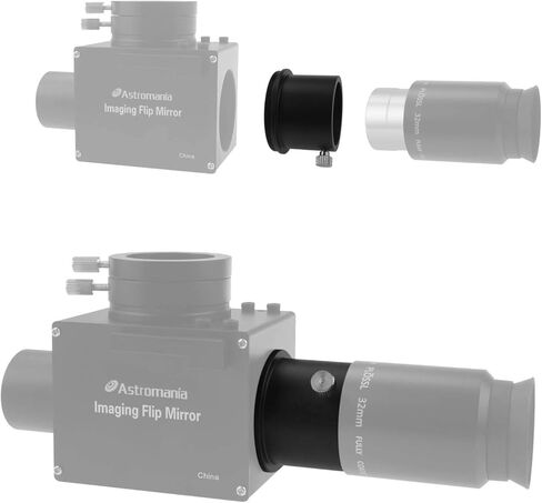 Astromania Telescope Filter Drawer, Multiple 9-Position Filter Wheel Holder - Bundle with - M42X0.75 Male Thread to 1.25" Adapter in Saudi Arabia