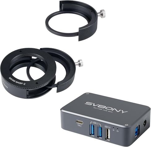 حزمة محول الطاقة لتلسكوب علم الفلك SVBONY SV241 مع درج مرشح تلسكوب SV226 M54، ودرج مرشح للتصوير الفلكي وحاملات مغناطيسية مزدوجة لمرشحات 2 بوصة، للتصوير الفلكي للسماء العميقة in Saudi Arabia