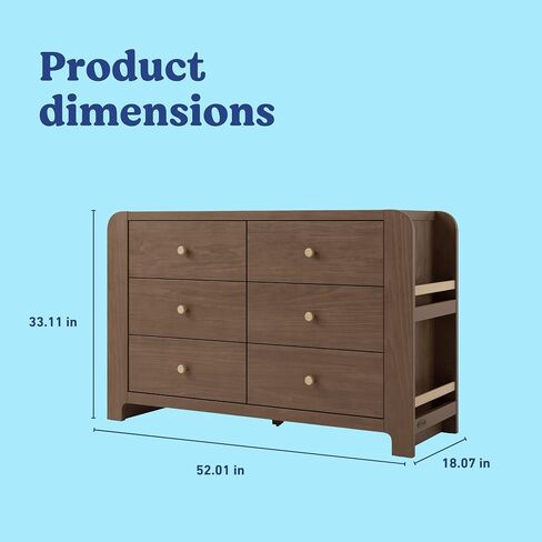 Graco Read-with-Me 3 Drawer Chest with Bookshelves and Removable Changing Topper (Olive with Driftwood) - GREENGUARD Gold Certified, Nursery & Kids' Bedroom Wood Chest with Spacious Storage in Saudi Arabia