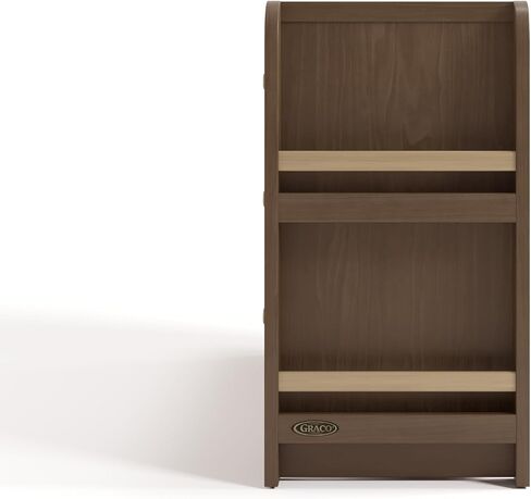 Graco Read-with-Me 3 Drawer Chest with Bookshelves and Removable Changing Topper (Olive with Driftwood) - GREENGUARD Gold Certified, Nursery & Kids' Bedroom Wood Chest with Spacious Storage in Saudi Arabia
