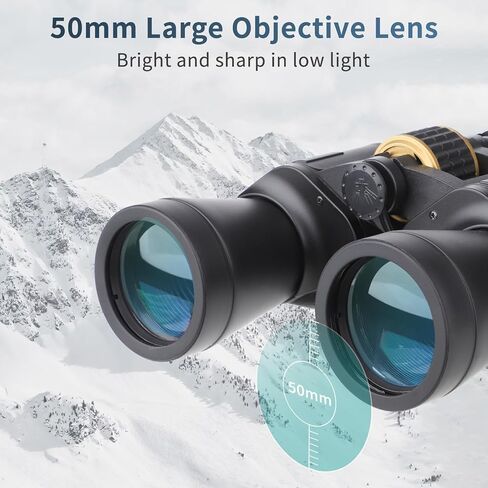 PUROO 10x50 Binoculars for Adults high Powered — Full-Size HD Optics, Large Objective Lens, Wide Field of View, Low-Light Performance — Rugged Outdoor Hunting Essentials for Bird Watching & Hunting in Saudi Arabia