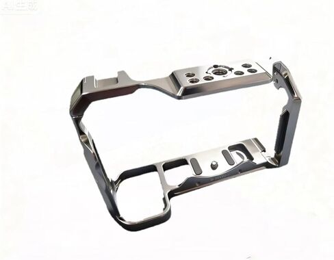 حامل قفص كاميرا فيديو من سبائك الألومنيوم لنيكون z5/Z5II/z6/z7/z6II/z7II/Z6III مع حامل حذاء بارد 1/4&3/8 بوصة فتحات لولبية كاملة DSLR من سبائك الألومنيوم قفص كاميرا فيديو (رمادي) in Kuwait