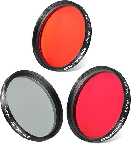 Astromania 2" Color/Planetary Filter for Telescope - #25 Red - Bundle with - 2" #21 Orange&ND96-0.6 Moon Filter in Saudi Arabia