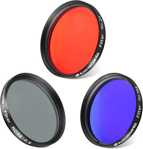 Astromania 2" Color/Planetary Filter for Telescope - #38A Dark Blue - Bundle with - 2" #21 Orange&ND96-0.9 Moon Filter in Saudi Arabia