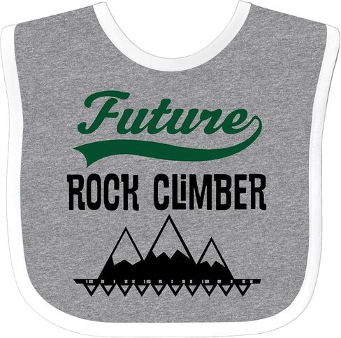 inktastic Rock Climbing Future Climber Baby Bib in Saudi Arabia