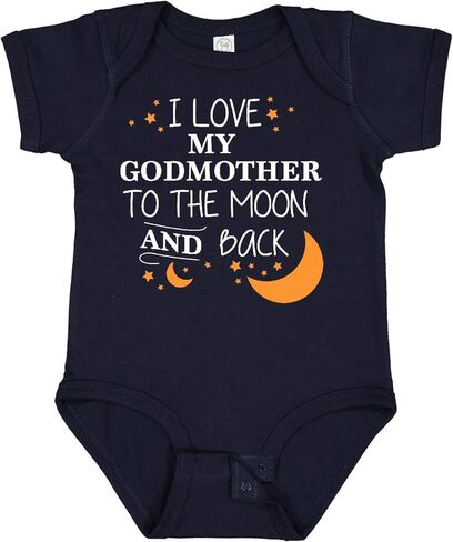 Inktastic I Love My Godmother to the Moon and Back Baby Bodysuit in Kuwait