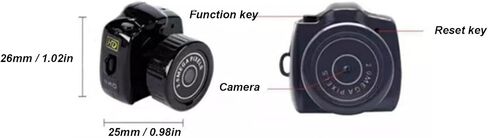 Micro Mini HD Camcorder Camera Video Recorder for Photographing 0.98in OTG Function Webcam with Time Watermarking in Saudi Arabia