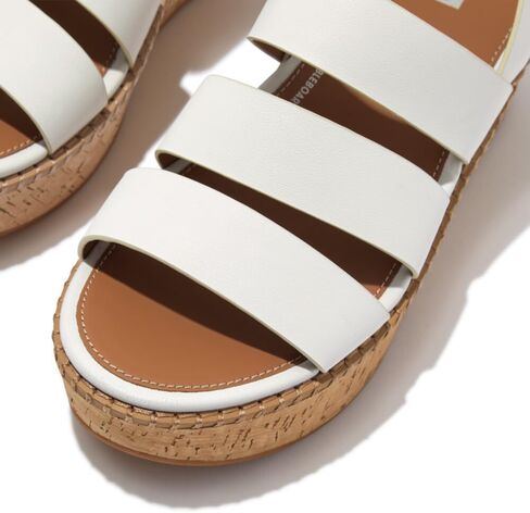 صندل نسائي من FitFlop مزود بإبزيم F-Mode Shimmerlux ذو شكل مسطح عند أصابع القدم in Kuwait