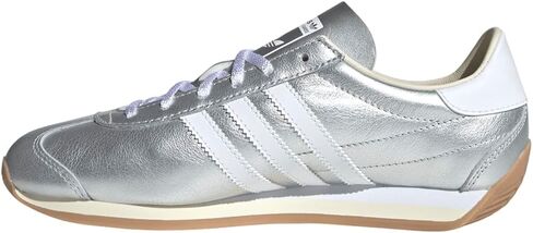 حذاء رياضي نسائي من adidas Country Og برباط كاجوال - فضي، أبيض in Kuwait