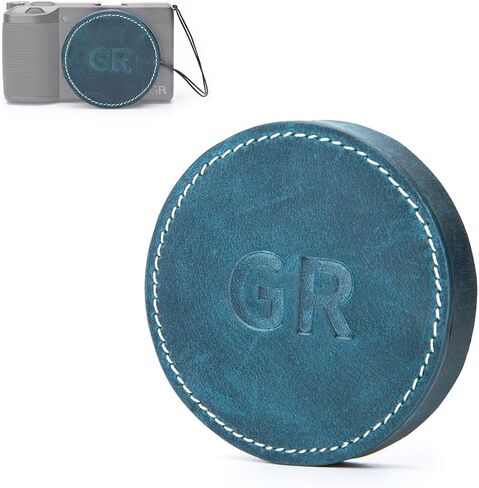 Genuine leather lens cover protective case dust and scratch resistant for Ricoh GR III (Black) in Saudi Arabia