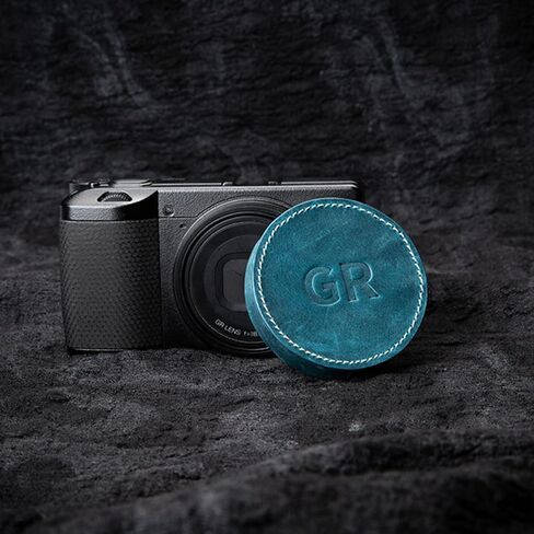 Genuine leather lens cover protective case dust and scratch resistant for Ricoh GR III (Black) in Saudi Arabia