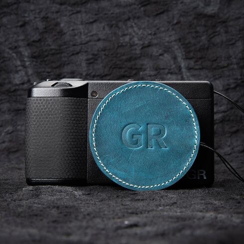 Genuine leather lens cover protective case dust and scratch resistant for Ricoh GR III (Black) in Saudi Arabia