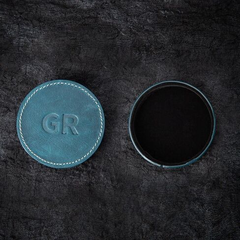 Genuine leather lens cover protective case dust and scratch resistant for Ricoh GR III (Black) in Saudi Arabia