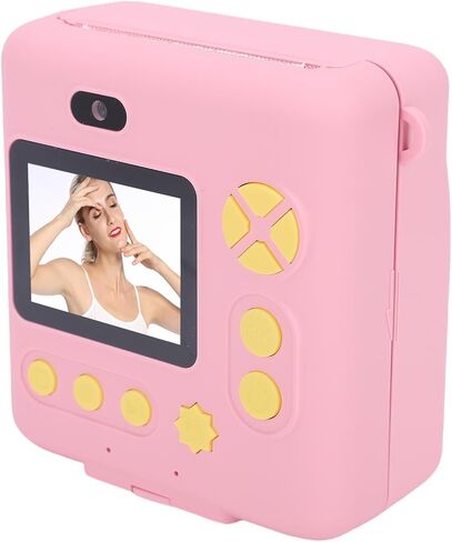 كاميرا Ciciglow Kids للطباعة الفورية، كاميرا طباعة صور فورية بعدسة مزدوجة بدقة 1080 بكسل عالية الدقة مع بطارية 1200 مللي أمبير في الساعة للمتعة والإبداع في الهواء الطلق in Kuwait