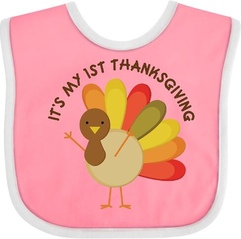 inktastic It's My 1st Thanksgiving Baby Bib in Saudi Arabia