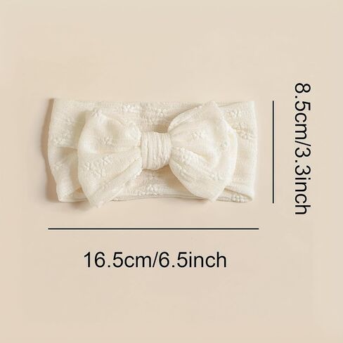 2PCS Double Layer Butterfly Headband - 6.5in Soft Elastic Band with in Saudi Arabia