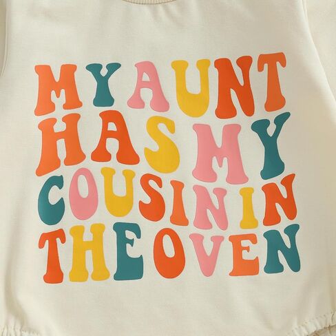 إعلان الطفل الزي الرضع حديثي الولادة كم طويل ابن عم كبير البلوز رومبير العمة الحمل تكشف وتتسابق in Kuwait