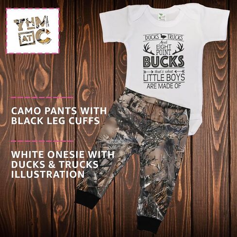 مجموعة سراويل You Had Me At Camo - ملابس أطفال مموهة مكونة من قطعتين in Kuwait