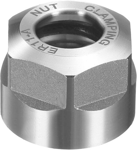 HARFINGTON ER20-A(M25) نوع صامولة تثبيت كوليت مع فتحات توازن ديناميكية 40Cr سبائك فولاذ لآلة CNC حامل أدوات طحن المخرطة، فضي لامع in Saudi Arabia