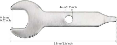 4 Pcs 3/8 Inch Collet Wrench Key, 9.5mm Nut Spanner, Stainless Steel Multitool Wrench for Rotary Tool, Engraving Machine in Kuwait