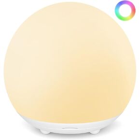 Egg Light for Nursery,Rechargeable Night Light with 16 RGB Colors,3000K Warm Light Stepless Dimming, 2600mAh Battery, Timer&Safe Silicone Design-Ideal for Bedroom Ambiance, Travel&Gifts in Saudi Arabia
