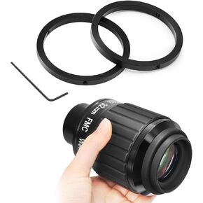 Astromania 2 Inches Ultra Wide Angle Eyepiece for Planetary and Deep Space, 82 Degree 32mm UWA Eyepiece - Bundle with - 2 Inch Telescope Eyepiece Parfocal Rings Set of Two in Saudi Arabia